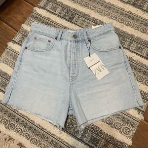 high rise zara jean shorts